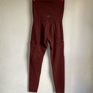 Beyond the Bump Red Side Pocket Leggings